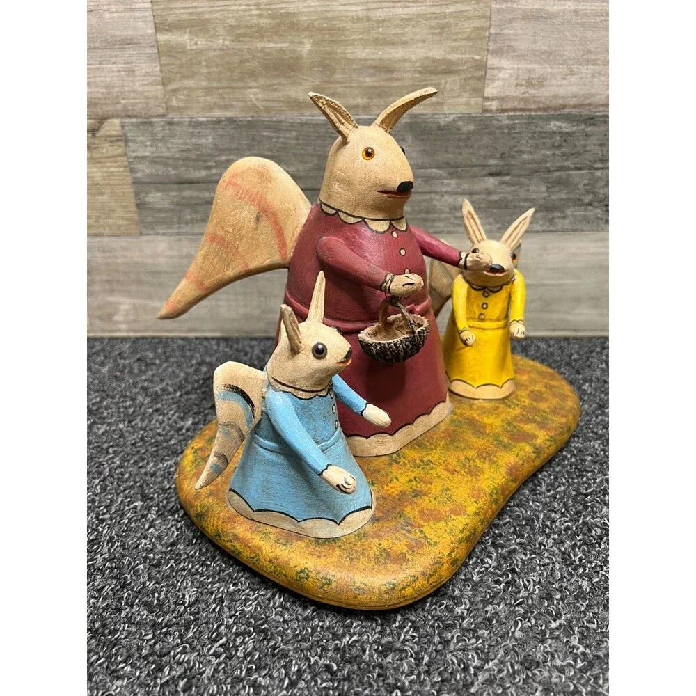 Folk Art Primitive Hand Carved 